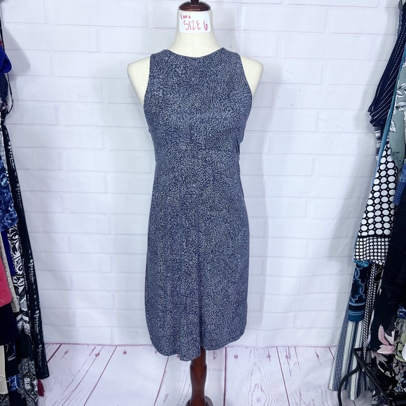 |•ATHLETA•| Navy Stretch Racerback Dress Size Small - Picture 1 of 6